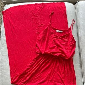 Mikey & Joey Red Maxi Sleeveless Maxi Dress